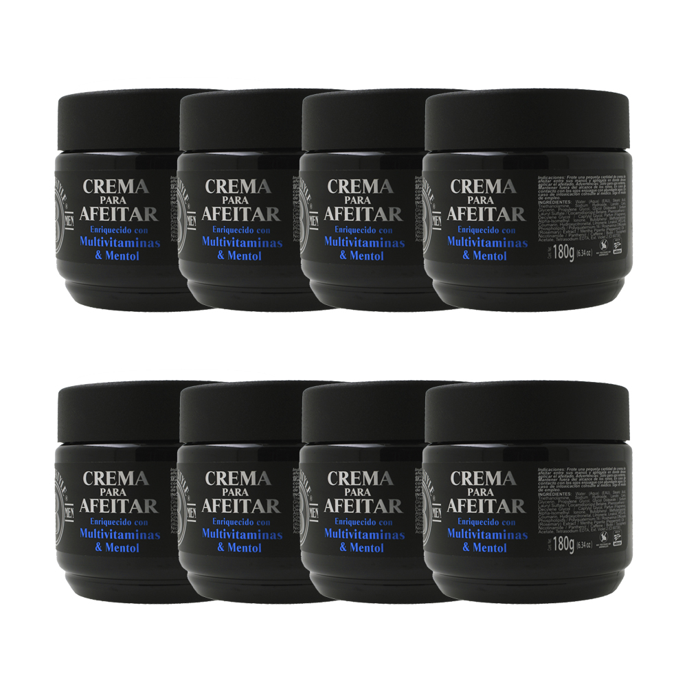 CREMA PARA AFEITAR 180GR BARBER STYLE (CAJA 8PZ)