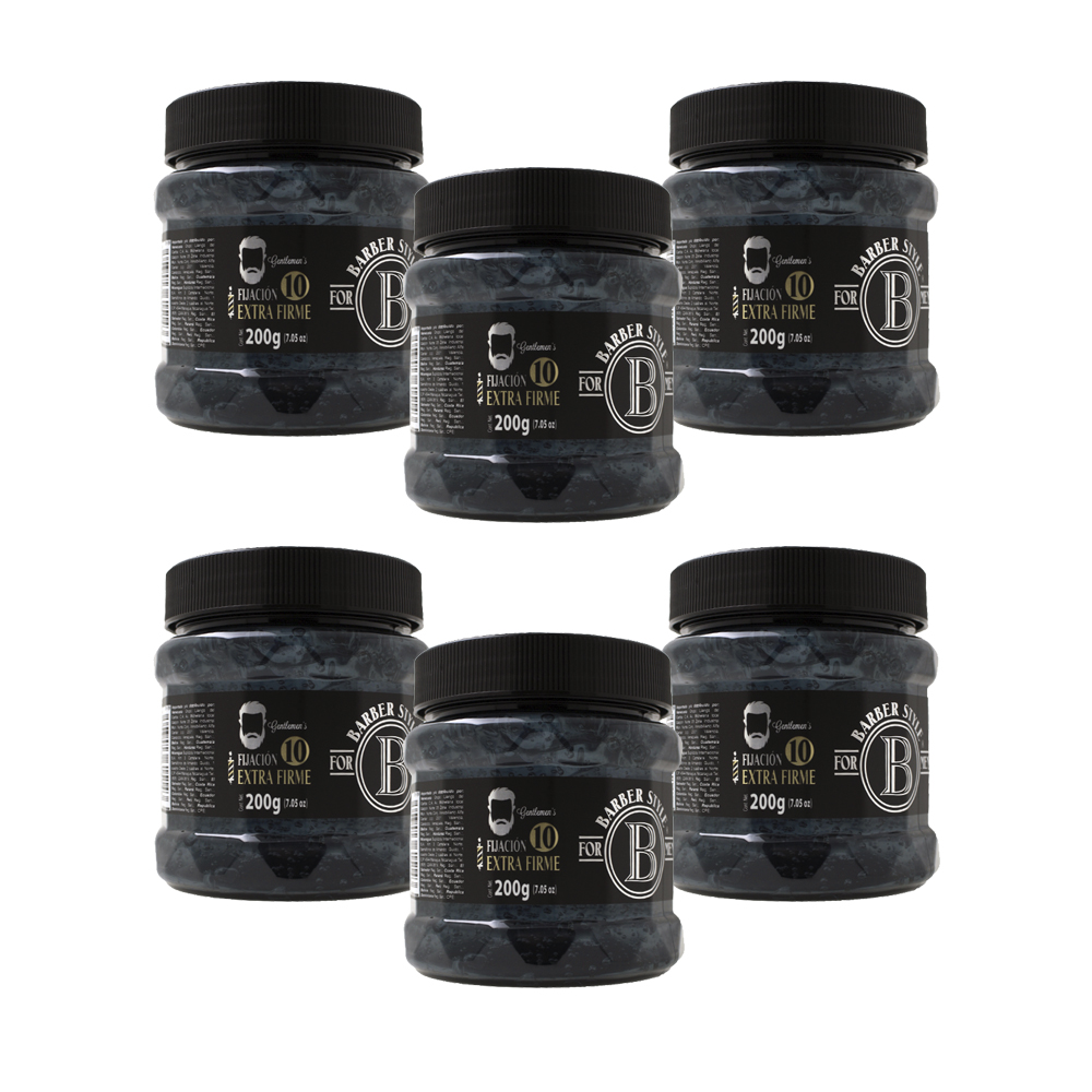 GEL PARA EL CABELLO 200GR BARBER STYLE (6PACK) GBS-200-P6