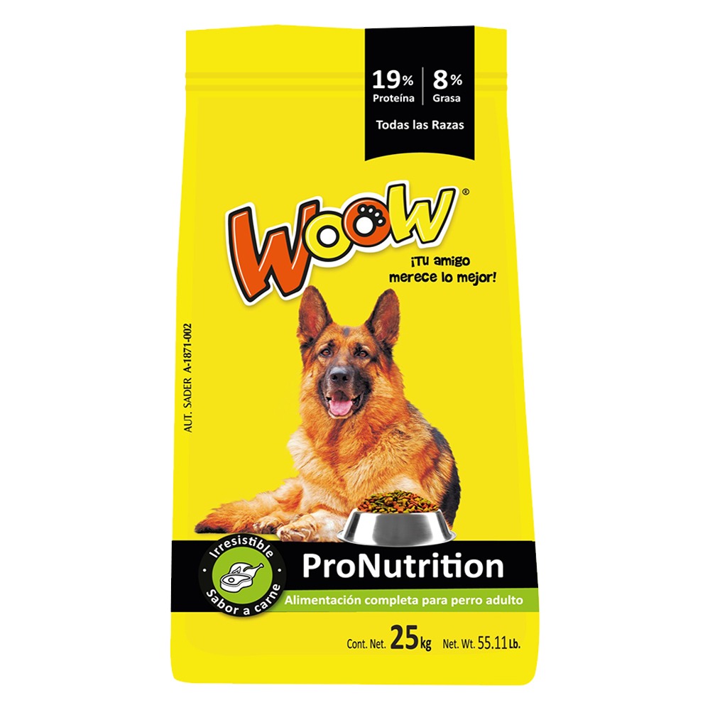 ALIMENTO PARA PERROS ESTANDAR 25KG WOOW WE25