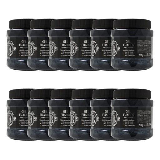 [B08DHV6NK9] GEL PARA EL CABELLO 250GR BARBER STYLE (CAJA 12PZ)