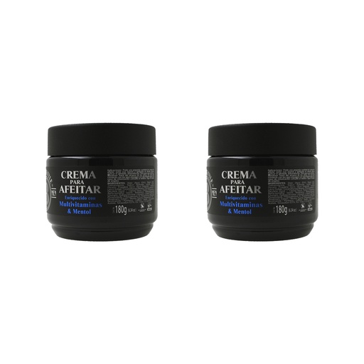 [B09GDHSSG1] CREMA PARA AFEITAR 180GR BARBER STYLE (2PACK) ABS-200-P2